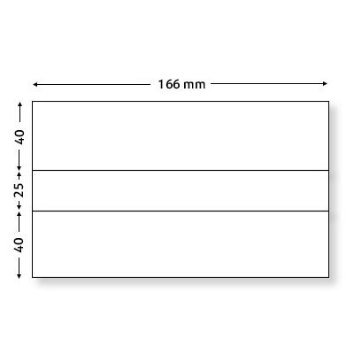 Etiquettes doubles autocollantes - 166 x (2x40+25) mm pour DM55