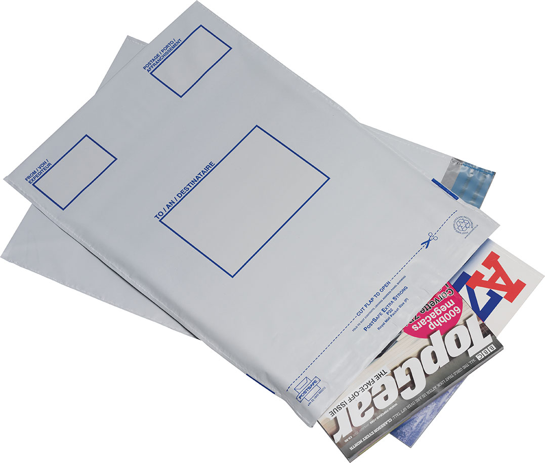 Postsafe Versantaschen aus extra starkem polythen, ohne Fenster, lichtgrau, 240x320mm, 20/VE