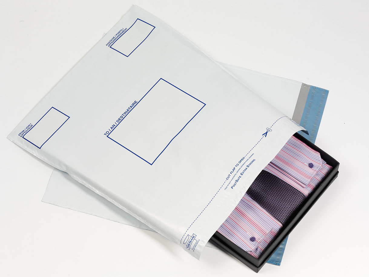 Postsafe Versantaschen aus extra starkem polythen, ohne Fenster, lichtgrau, 335x430mm, 100/VE