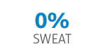 0% sweat