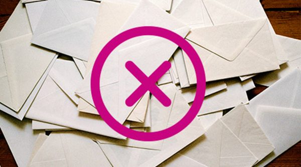 Stack of envelopes - do not mail
