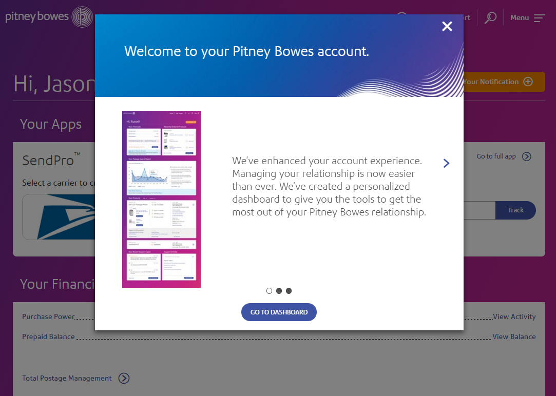 your account tour