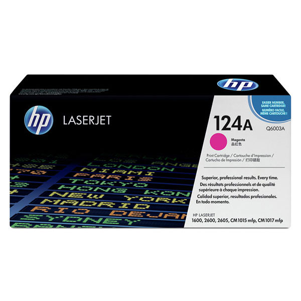 HP 124A (Q6003A) Magenta Toner Cartridge (2,000 Yield)