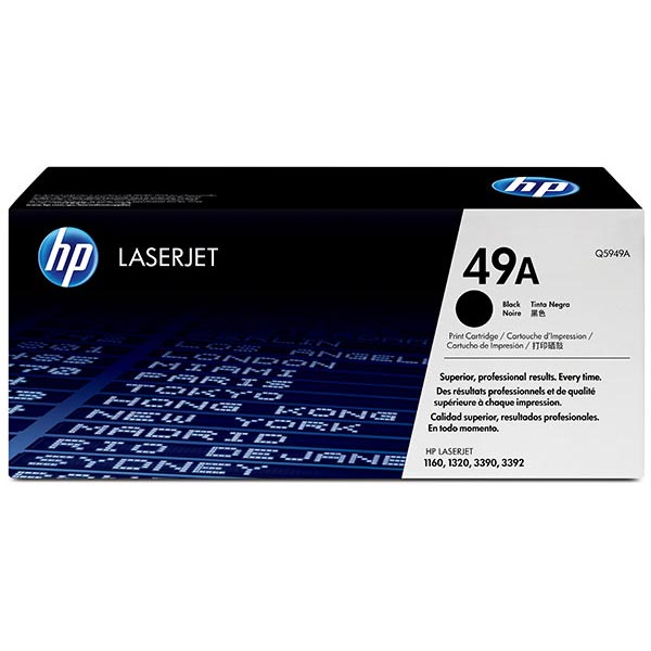 HP 49A (Q5949A) Black Toner Cartridge (2,500 Yield)