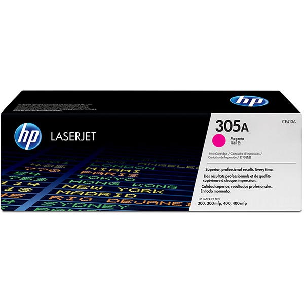 HP 305A (CE413A) Magenta Toner Cartridge (2,600 Yield)