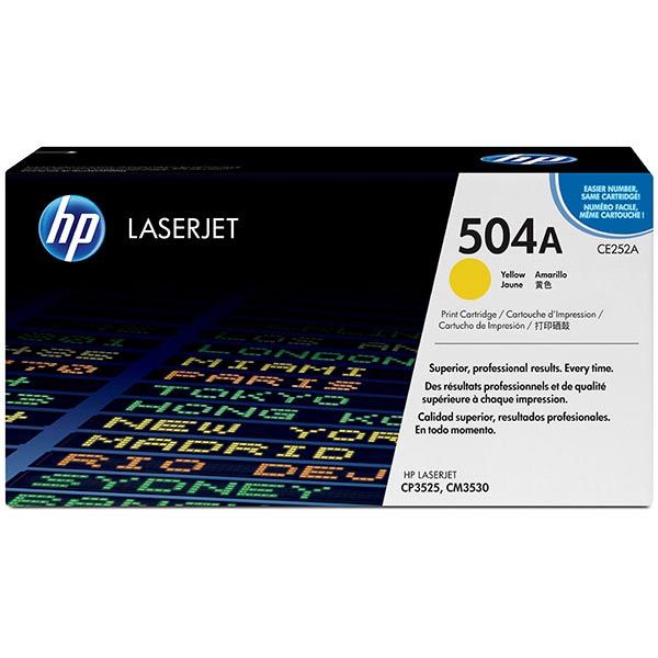 HP 504A (CE252A) Yellow Toner Cartridge (7,000 Yield)