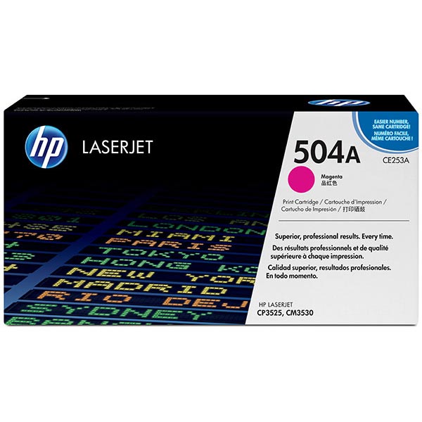 HP 504A (CE253A) Magenta Toner Cartridge (7,000 Yield)