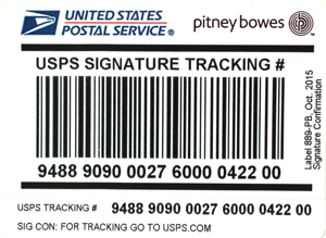 USPS IM®pb Compliant Signature Confirmation Labels – No Insurance (50 labels/pack)