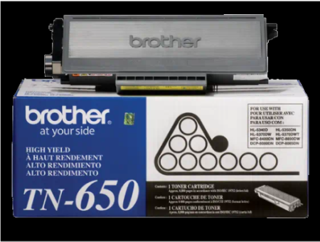 Brother TN650 Toner Cartridge (8,000 yield)