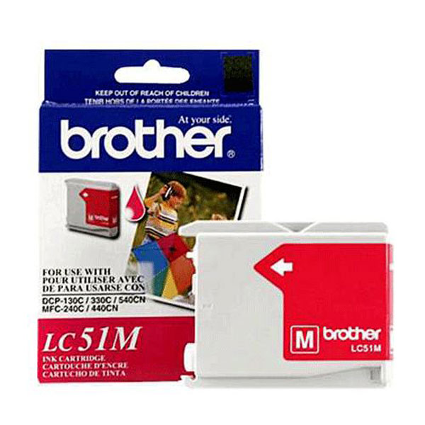 Brother LC51M Magenta Ink Cartridge (400 yield)