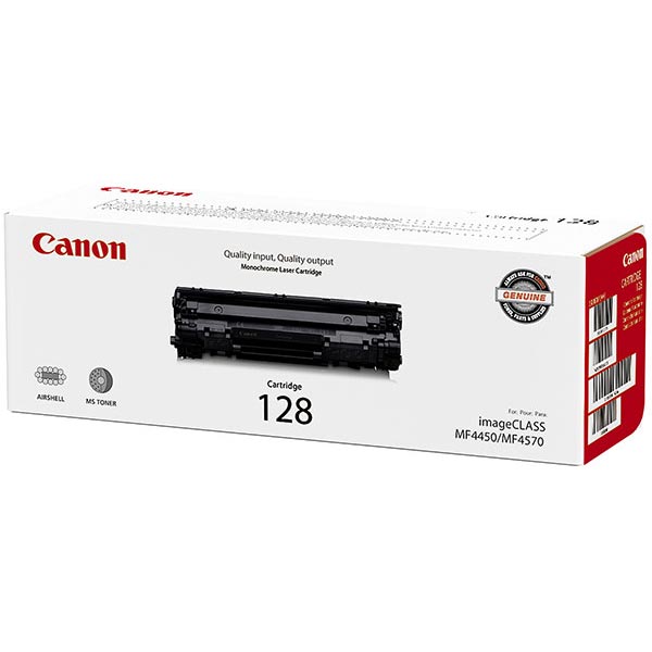 Canon 128 Black Toner Cartridge (2,100 Yield)