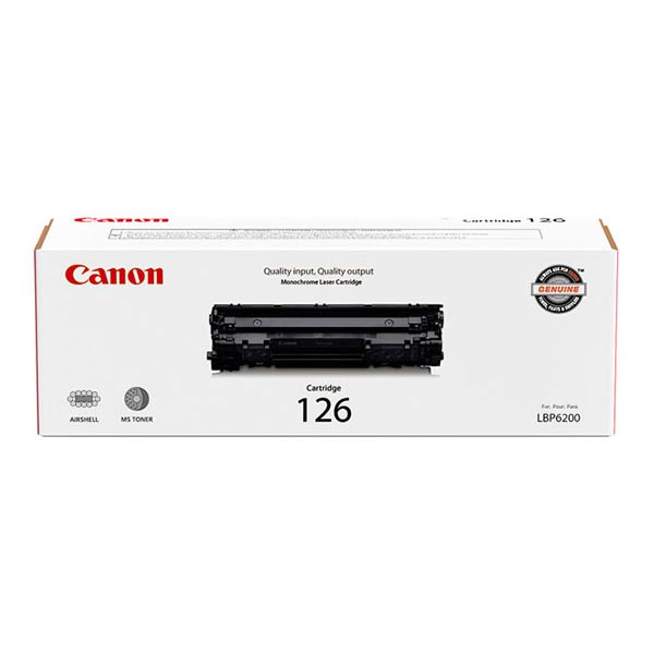 Canon CRG-126 (3483B001) Black Toner Cartridge (2,100 Yield