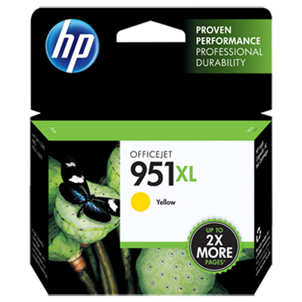 HP 951XL (CN048AN) High Yield Yellow Ink Cartridge (1,500 Yield)