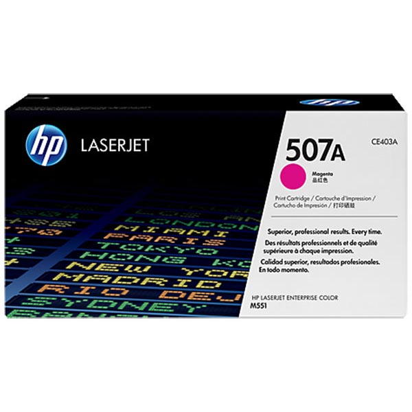 HP 507A (CE403A) Magenta Toner Cartridge (6,000 Yield)