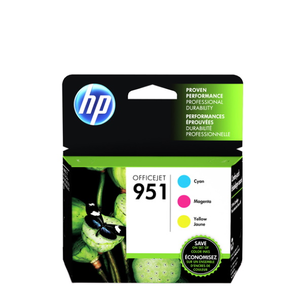 HP (CR314FN) 951 Cyan, Magenta, Yellow Combo Pack Ink Cartridges (700 Yield per cartridge)
