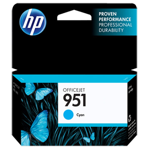 HP 951 (CN050AN) Cyan Ink Cartridge (700 Yield)