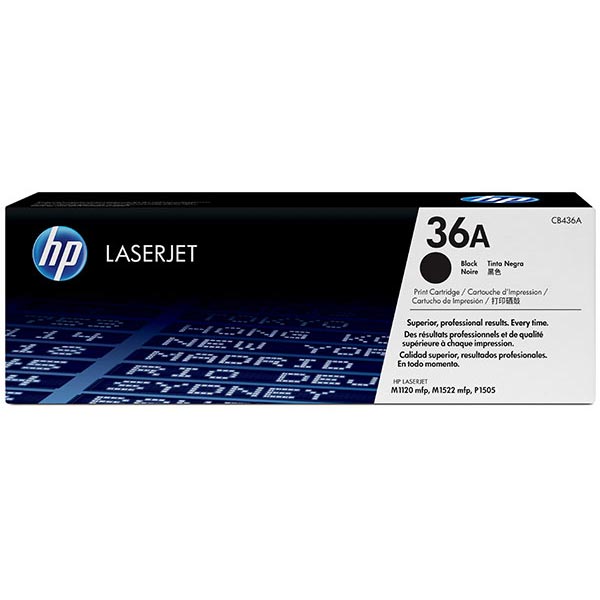 HP 36A (CB436A) Black Toner Cartridge (2,000 Yield)