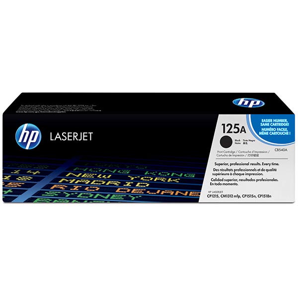 HP 125A (CB540A) Black Toner Cartridge (2,200 Yield)