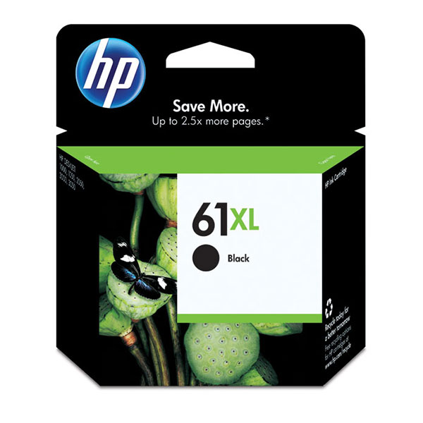 HP 61X (CH563WN) High Yield Black Ink Cartridge (480 Yield)