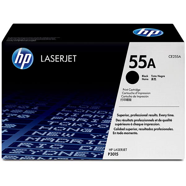 HP 55A (CE255A) Black Toner Cartridge (6,000 Yield)