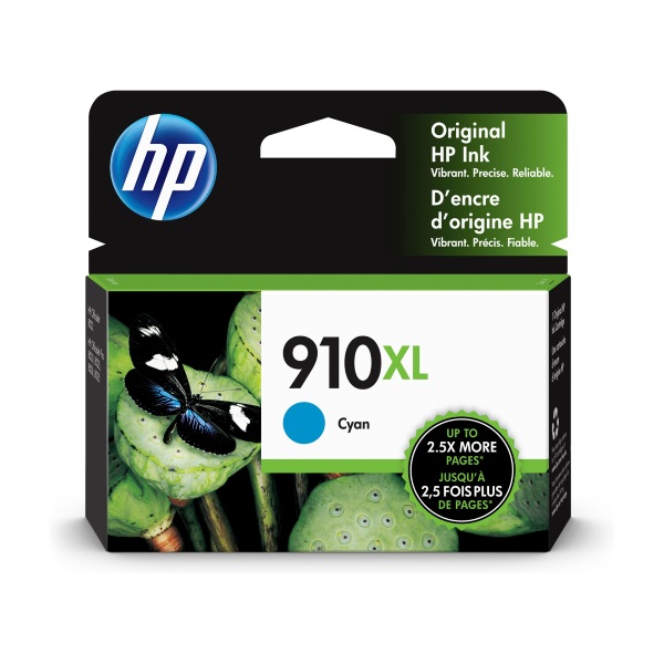 HP 910XL (3YL62AN) Cyan Ink Cartridge (825 Yield)