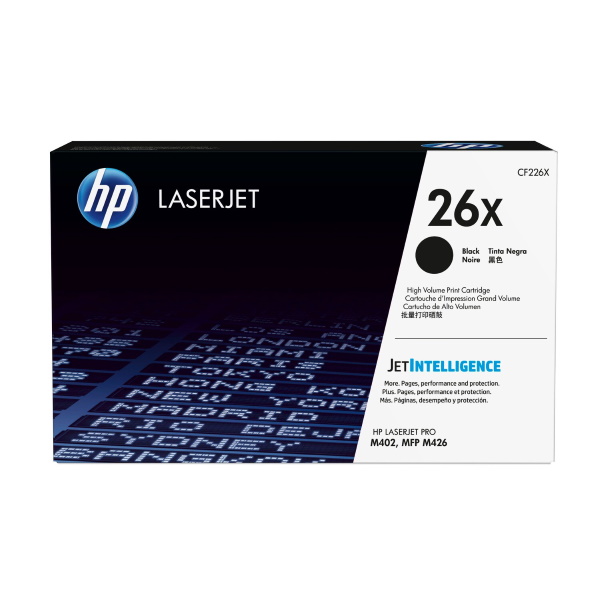 HP 26X (CF226X) High Yield Black Toner Catridge (9,000 Yield)