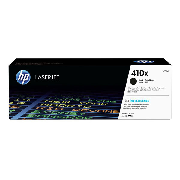 HP 410X (CF410X) High Yield Black Toner Cartridge (6,500 Yield)