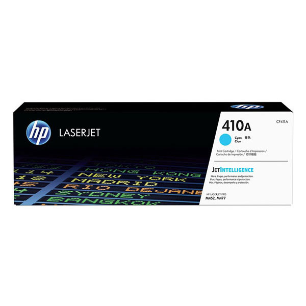 HP 410A (CF411A) Cyan Toner Cartridge (2,300 Yield)