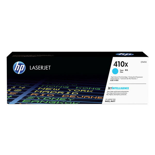 HP 410X (CF411X) High Yield Cyan Toner Cartridge (5,000 Yield)