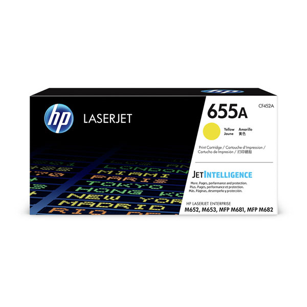 HP 655A (CF452A) Yellow Toner Cartridge (10,500 Yield)