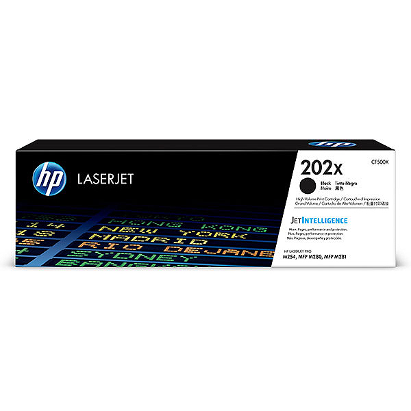 HP 202X (CF500X) Black Toner Cartridge (3,200 Yield)