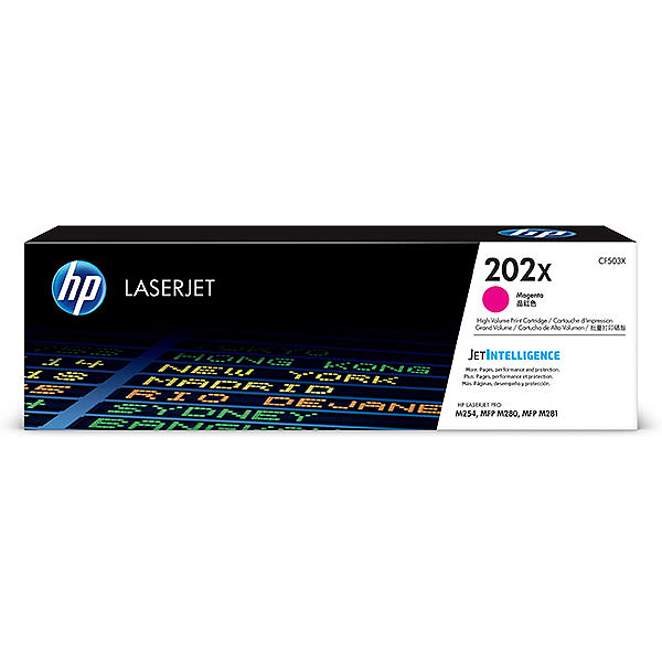 HP (CF503X) 202X Magenta Toner Cartridge (2,500 Yield)