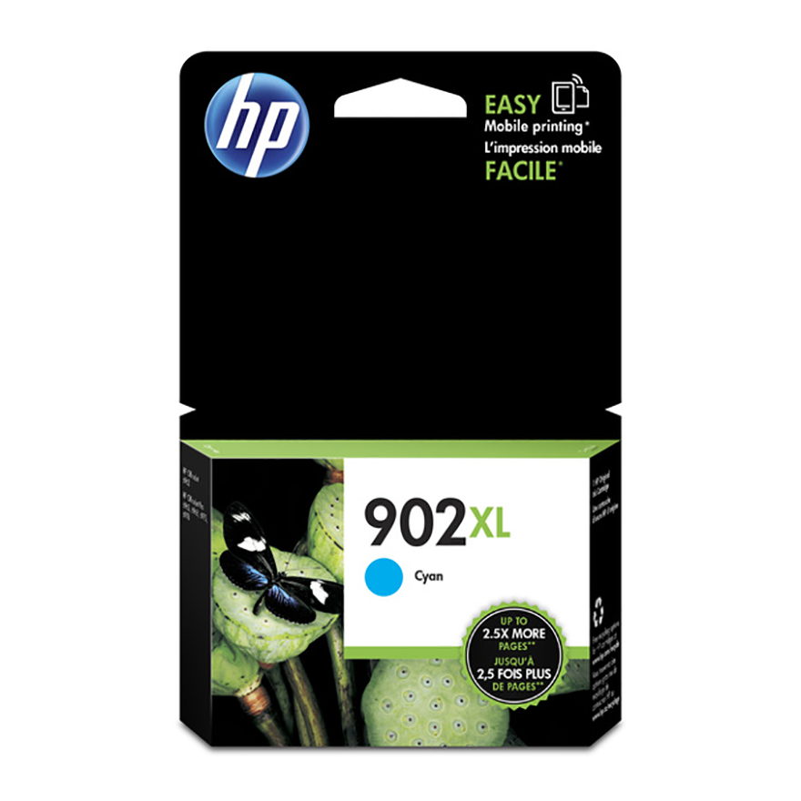 HP 902XL (T6M02AN) Cyan Ink Cartridge (825 Yield)