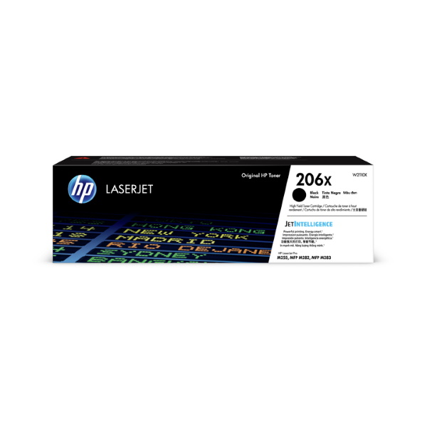 HP 206X (W2110X) High Yield Black Toner Cartridge (3,150 Yield)