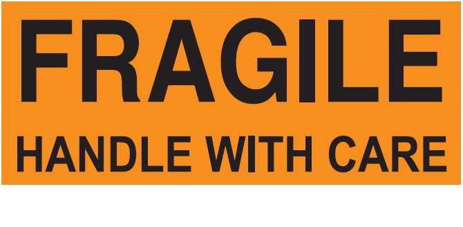 Fragile, Handle with Care Shipping Labels - 2