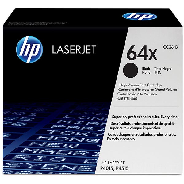 HP CC364X Black Toner Cartridge (24,000 Yield)