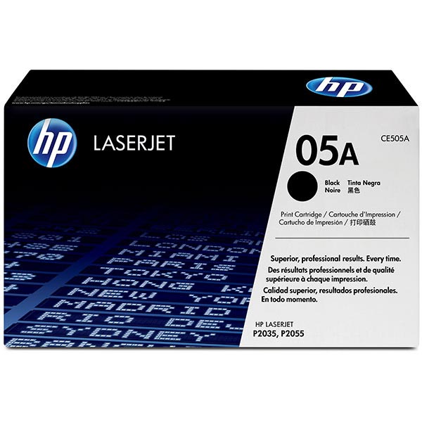 HP 05A (CE505A) Black Toner Cartridge (2,300 Yield)