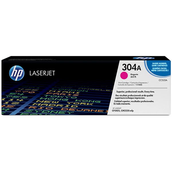 HP 304A (CC533A) Magenta Toner Cartridge (2,800 Yield)