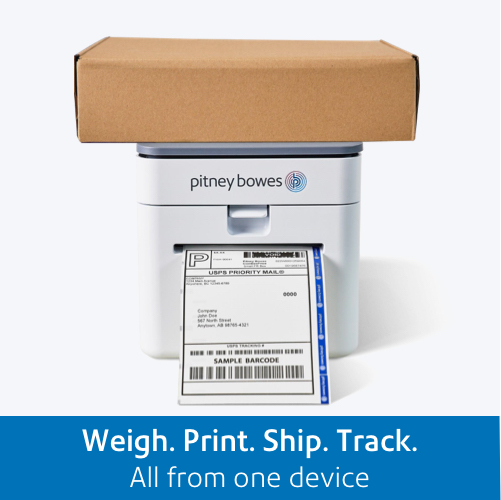 PitneyShip Cube Label Printer with Built-in Scale