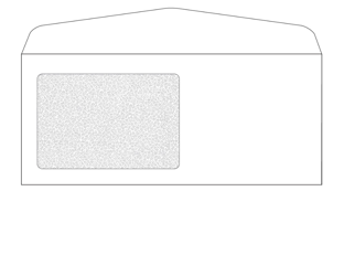 Pitney Bowes® #10 Half Window White Envelopes with Security Tint; Gummed, 24-lb Stock (500/Box)