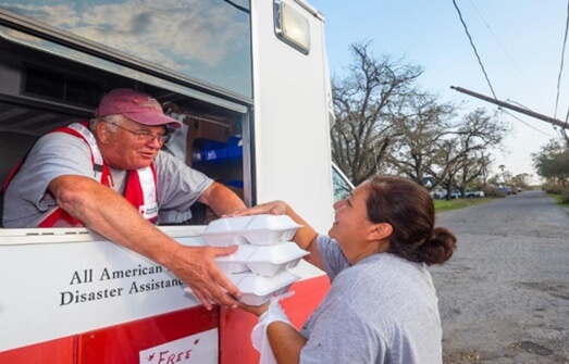 Image of Pitney Bowes Red Cross volunteer