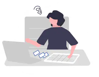 Administrative work (creating and managing mailing slips, verifying invoices, handling postage stamps)