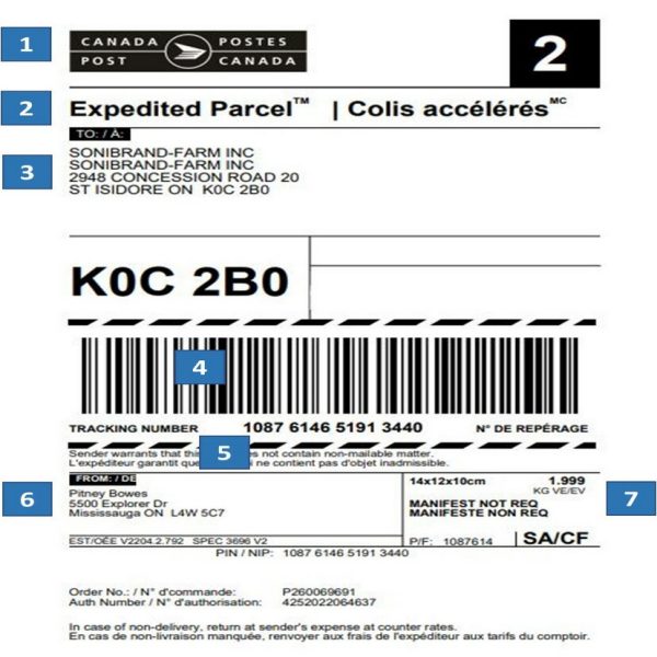 What is a shipping label?