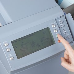 Interface utilisateur de la mise sous pli DI380