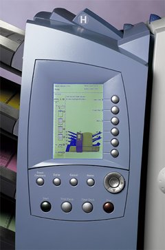 Ecran graphique des systèmes de mise sous enveloppe DI500 et DI600