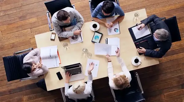 Group of people sitting together