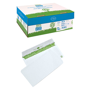 Boîte De 500 Enveloppes - 110X220 (DL) - 80g - Sans Fenêtre - Bande De Protection