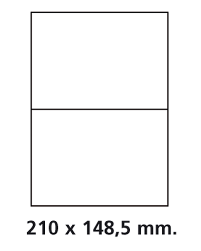 Etiquettes adresses adhésives - 210 x 148,5 mm