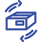 Smart shipping icon Smart shipping icon