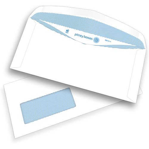 Pitney Bowes® C6/5-Kuverts, gummiert, mit Fenster, 80 g/m²